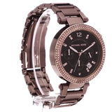 Buy Shop Michael Kors Parker Analog Quartz Brown Dial Brown Steel Strap Watch For Women - MK6378 USA Online