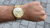 Buy Shop Tissot Everytime Gent Gold Dial Gold Mesh Bracelet Watch for Men - T143.410.33.021.00 USA Online
