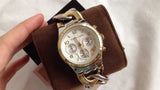 Buy Shop Michael Kors Runway White Dial Two Tone Steel Strap Watch for Women - MK3199 USA Online