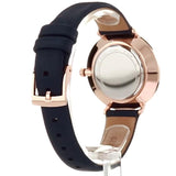 Buy Shop Michael Kors Pyper Analog White Dial Black Leather Strap Watch For Women - MK2804 USA Online