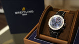 Buy Shop Breitling Navitimer 1 Chronograph 41mm Automatic Black Dial Black Leather Strap Mens Watch - A13324121B1P1 USA Online