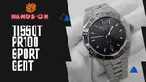 Buy Shop Tissot PR 100 Sport Quartz Black Dial Silver Steel Strap Watch For Men - T101.610.11.051.00 USA Online