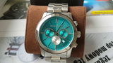 Buy Shop Michael Kors Runway Quartz Blue Dial Silver Steel Strap Watch For Women - MK5953 USA Online