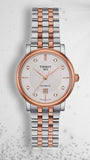 Tissot T Classic Carson Premium Diamonds White Dial Two Tone Steel Strap Watch for Women - T122.207.22.036.00