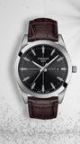 Buy Shop Tissot Gentlemen Black Dial Brown Leather Strap Watch for Men - T127.410.16.051.01 USA Online