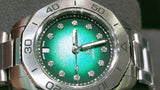 Buy Shop Tag Heuer Aquaracer Professional 200 Automatic Diamond Green Dial Silver Steel Strap Watch for Women - WBP2415.BA0622 USA Online