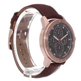 Buy Shop Michael Kors Ryker Analog Gray Dial Brown Leather Strap Watch For Men - MK8519 USA Online