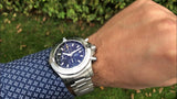 Buy Shop Breitling Avenger Chronograph 45mm Blue Dial Silver Steel Strap Watch for Men - A13317101C1A1 USA Online