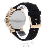 Buy Shop Michael Kors Dylan Chronograph Black Dial Black Rubber Strap Watch For Women - MK8556 USA Online