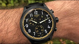 Buy Shop Tissot Chrono XL Vintage Chronograph Black Dial Black Leather Strap Watch For Men - T116.617.36.052.02 USA Online