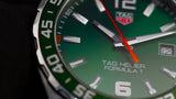 Buy Shop Tag Heuer Formula 1 Quartz Green Dial Silver Steel Strap Watch for Men - WAZ1017.BA0842 USA Online