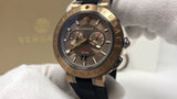 Buy Shop Versace V Extreme Chronograph Brown Tone Dial Black Rubber Strap Watch for Men - VCN030017 USA Online
