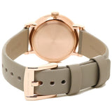 Buy Shop Marc Jacobs Baker Grey Dial Grey Leather Strap Watch for Women - MBM1318 USA Online