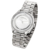 Buy Shop Marc Jacobs Tether Transparent Silver Dial Silver Steel Strap Watch for Women - MBM3412 USA Online