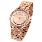 Buy Shop Marc Jacobs Tether Transparent Rose Gold Dial Rose Gold Steel Strap Watch for Women - MBM3414 USA Online