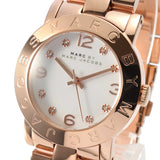 Buy Shop Marc Jacobs Amy White Dial Rose Gold Steel Strap Watch for Women - MBM3077 USA Online