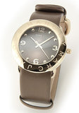 Buy Shop Marc Jacobs Amy Grey Dial Grey Leather Strap Watch for Women - MBM1153 USA Online