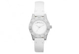 Marc Jacobs Blade White Dial White Leather Strap Watch for Women - MBM1200