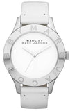 Buy Shop Marc Jacobs Blade White Dial White Leather Strap Watch for Women - MBM1200 USA Online