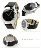 Buy Shop Marc Jacobs Blade Black Dial Black Leather Strap Watch for Women - MBM1205 USA Online