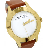 Buy Shop Marc Jacobs Blade White Dial Brown Leather Strap Watch for Women - MBM1218 USA Online