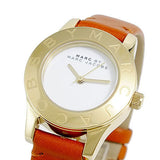 Buy Shop Marc Jacobs Mini Blade White Dial Brown Leather Strap Watch for Women - MBM1219 USA Online