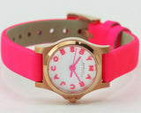 Buy Shop Marc Jacobs Henry White Dial Pink Leather Strap Watch for Women - MBM1237 USA Online