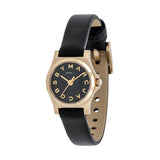 Buy Shop Marc Jacobs Henry Dinky Black Dial Black Leather Strap Watch for Women - MBM1240 USA Online
