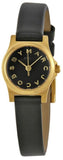 Buy Shop Marc Jacobs Henry Dinky Black Dial Black Leather Strap Watch for Women - MBM1240 USA Online