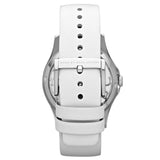 Buy Shop Marc Jacobs Henry Skeleton White Dial White Leather Strap Watch for Women - MBM1241 USA Online