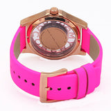 Buy Shop Marc Jacobs Henry Skeleton Pink Dial Pink Leather Strap Watch for Women - MBM1243 USA Online