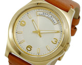 Buy Shop Marc Jacobs Baby Dave White Dial Brown Leather Strap Watch for Women - MBM1261 USA Online