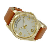 Buy Shop Marc Jacobs Baby Dave White Dial Brown Leather Strap Watch for Women - MBM1261 USA Online