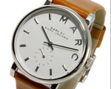 Buy Shop Marc Jacobs Baker White Dial Brown Leather Strap Watch for Women - MBM1265 USA Online