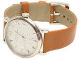 Buy Shop Marc Jacobs Baker White Dial Brown Leather Strap Watch for Women - MBM1265 USA Online