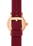 Buy Shop Marc Jacobs Baker Maroon Dial Maroon Leather Strap Watch for Women - MBM1267 USA Online