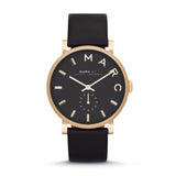 Buy Shop Marc Jacobs Baker Black Dial Black Leather Strap Watch for Women - MBM1269 USA Online