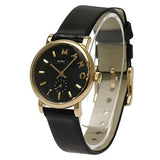 Buy Shop Marc Jacobs Baker Black Dial Black Leather Strap Watch for Women - MBM1273 USA Online