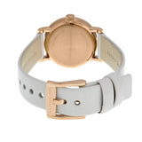 Buy Shop Marc Jacobs Baker White Dial White Leather Strap Watch for Women - MBM1284 USA Online