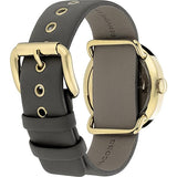 Buy Shop Marc Jacobs Amy Grey Dial Grey Leather Strap Watch for Women - MBM1287 USA Online