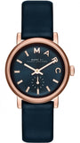 Buy Shop Marc Jacobs Baker Navy Blue Dial Blue Leather Strap Watch for Women - MBM1331 USA Online