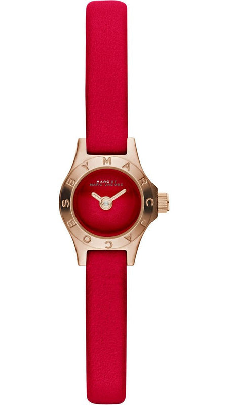 Buy Shop Marc Jacobs Blade Red Dial Red Leather Strap Watch for Women - MBM1343 USA Online