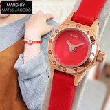 Buy Shop Marc Jacobs Blade Red Dial Red Leather Strap Watch for Women - MBM1343 USA Online