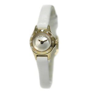 Buy Shop Marc Jacobs Blade White Dial White Leather Strap Watch for Women - MBM1344 USA Online