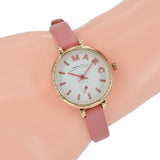 Marc Jacobs Sally White Dial Peach Leather Strap Watch for Women - MBM1355