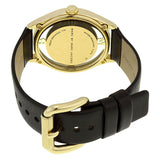 Buy Shop Marc Jacobs Tether Black Dial Black Leather Strap Watch for Women - MBM1376 USA Online