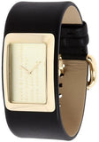 Buy Shop Marc Jacobs Champagne Dial Black Leather Strap Watch for Women - MBM2047 USA Online