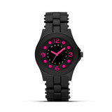 Buy Shop Marc Jacobs Pelly Black Dial Black Silicone Strap Watch for Women - MBM2508 USA Online
