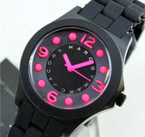 Buy Shop Marc Jacobs Pelly Black Dial Black Silicone Strap Watch for Women - MBM2530 USA Online