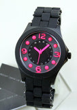 Buy Shop Marc Jacobs Pelly Black Dial Black Silicone Strap Watch for Women - MBM2530 USA Online